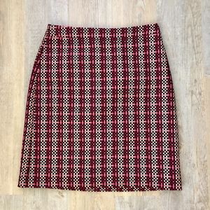 Ann Taylor Checkered A-Line Skirt